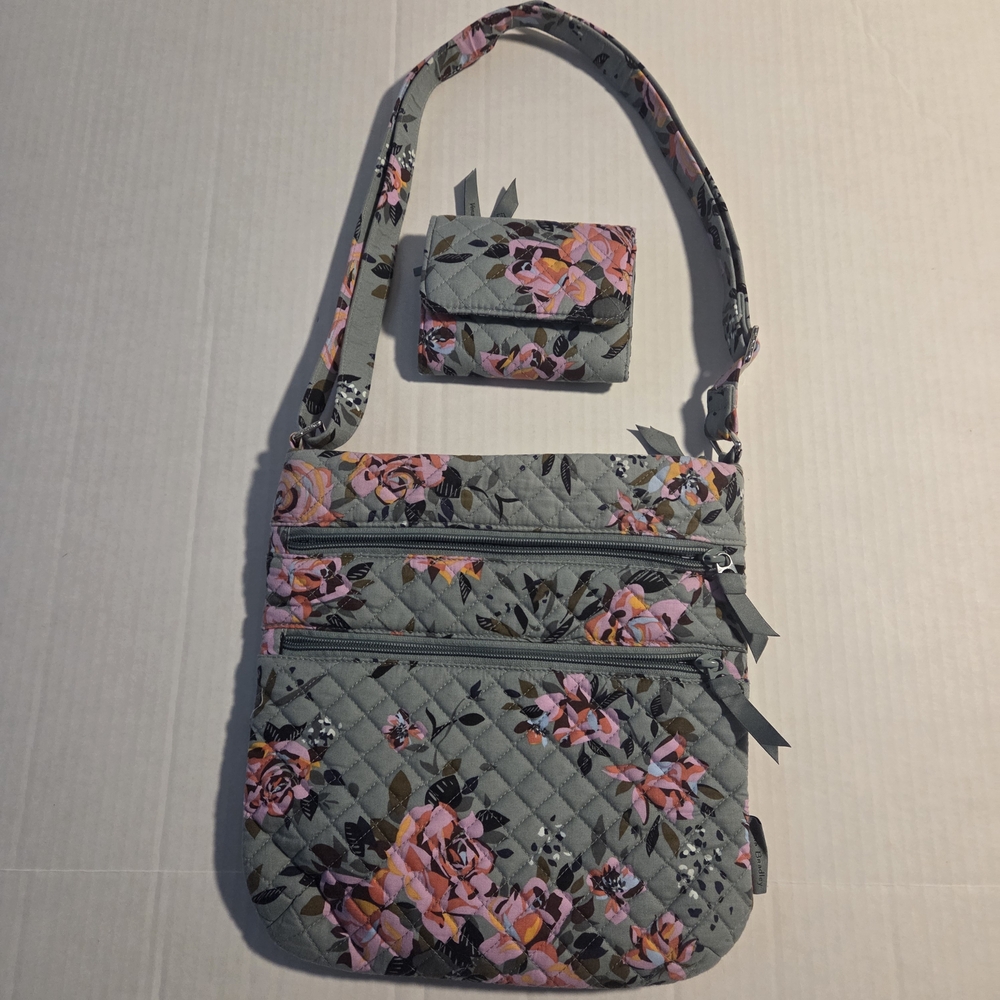 Vera Bradley Triple Zip Hipster and RFID Wallet